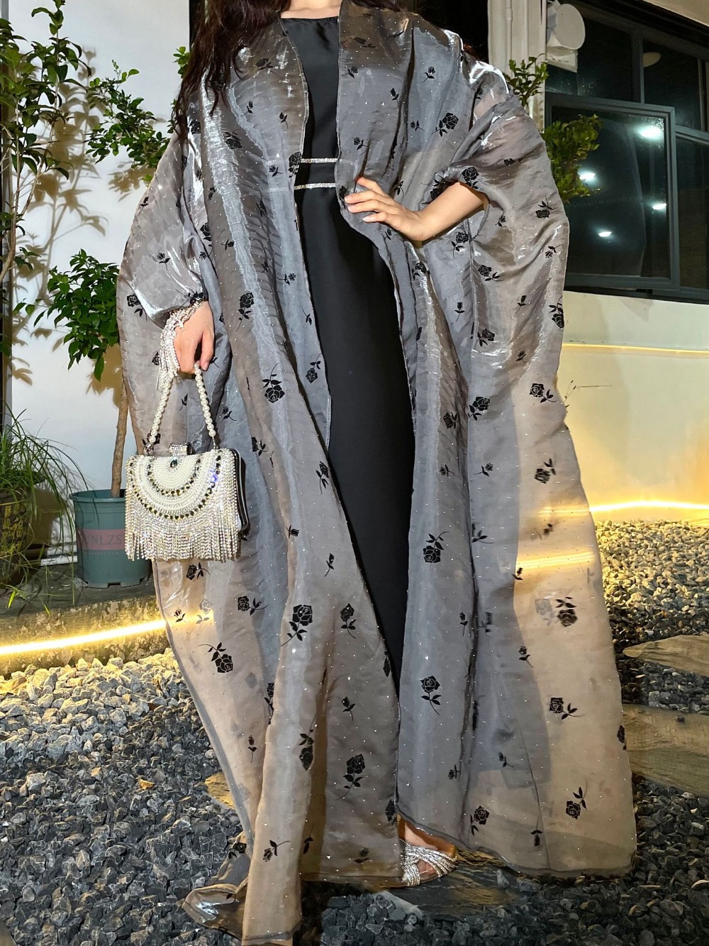 Jalabiya Women Arabic - Set 2 potong Muslim gaun pesta