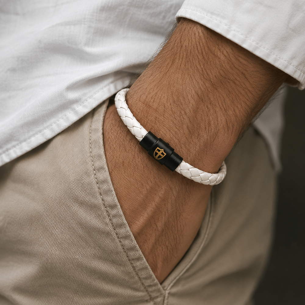 Ethnic Fashion Logo - Gelang Kulit Kepang Pria Minimalis Logo