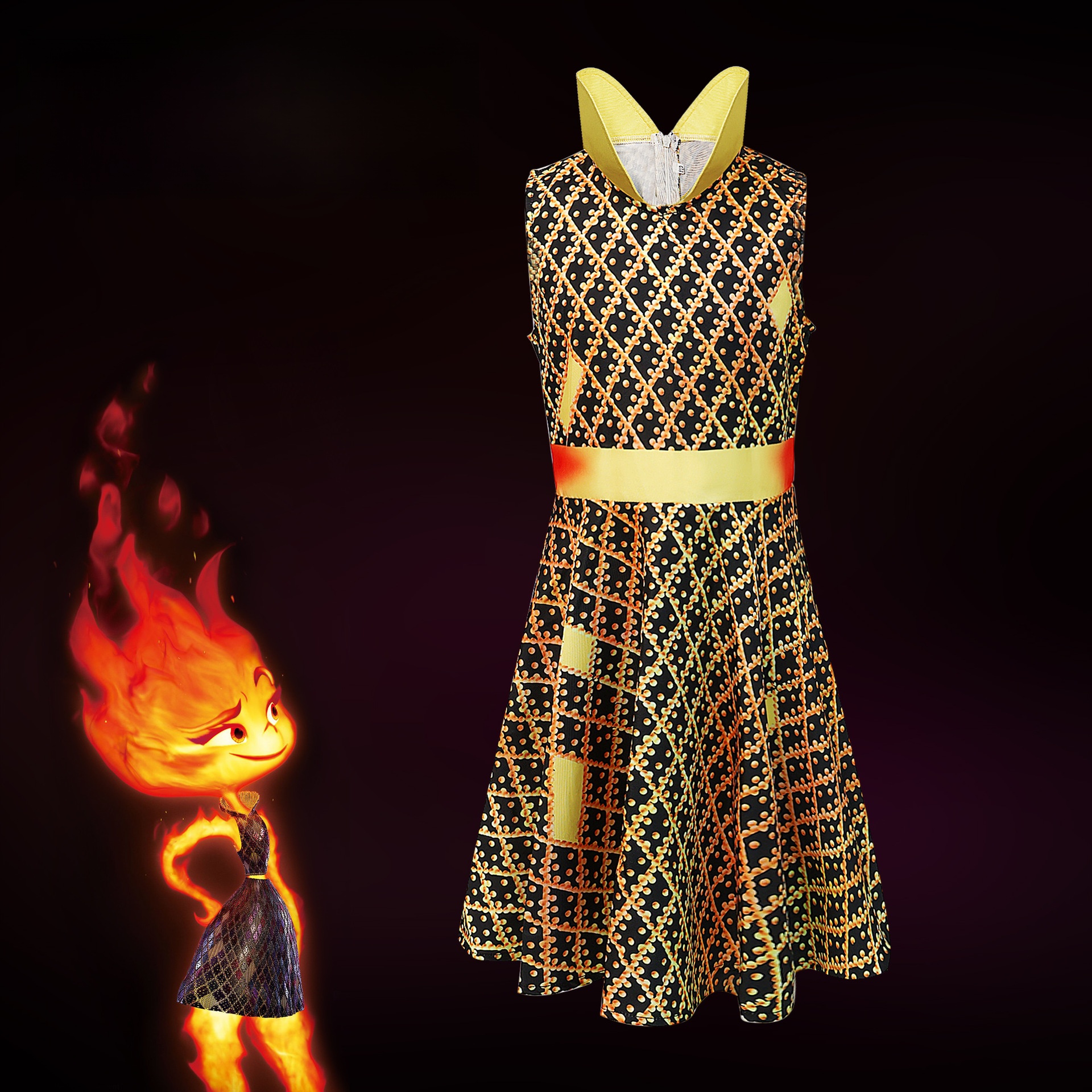 Ethnic Fashion World - Gaun Panjang Cosplay Dunia Seram Kostum