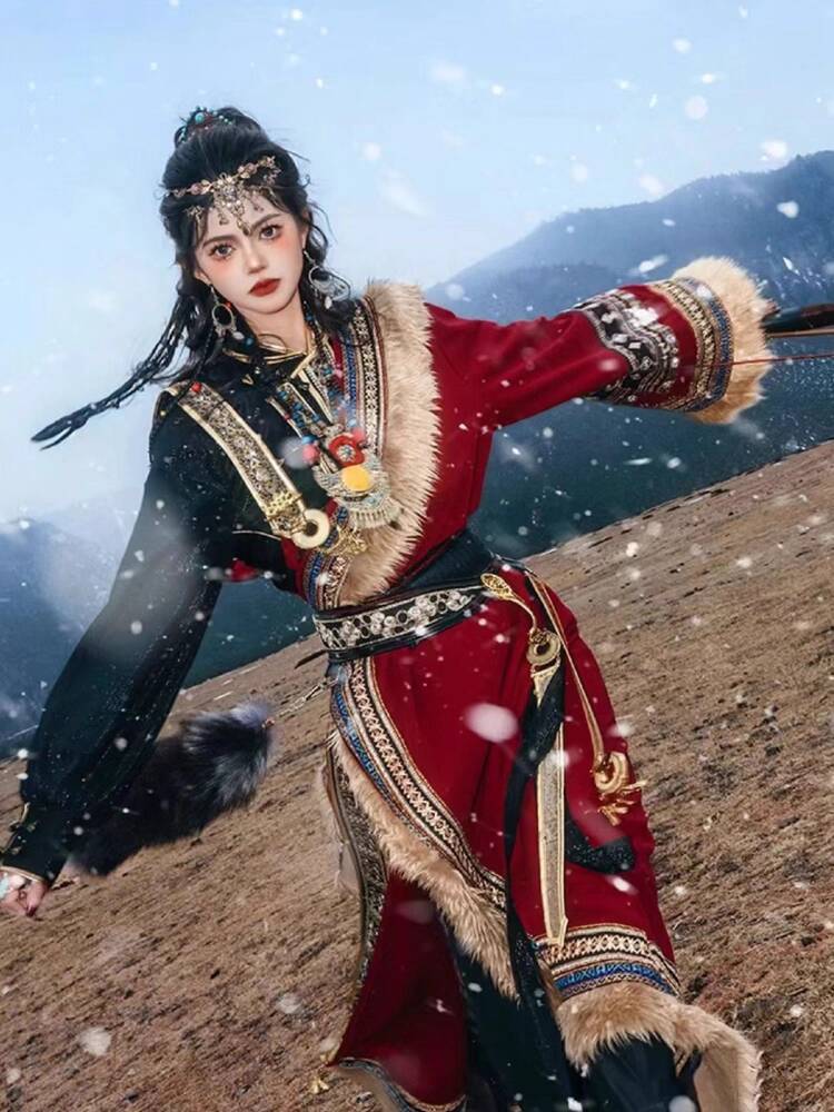 Ethnic Style - Jubah Tibet Baru Brigade Tibet Tembakan