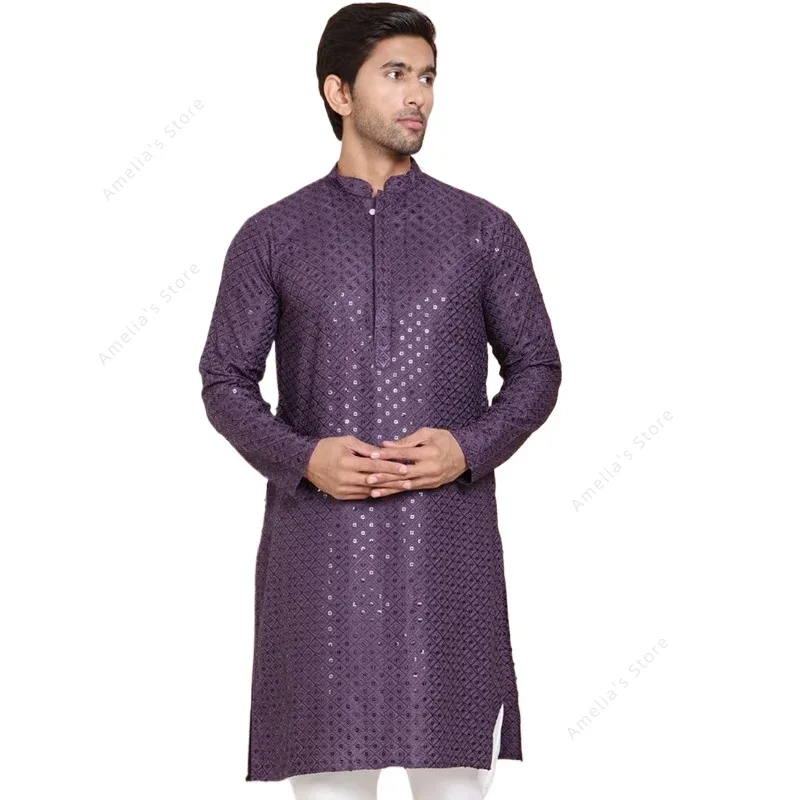 Kurta Men Cotton - Kemeja Panjang Ringan Katun Tunik Kurta