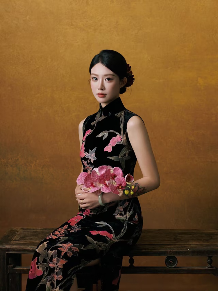 Ethnic Wear - Kostum Fotografi Potret Studio Cina Vintage