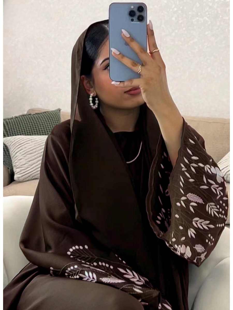 Jalabiya Women Arabic - Abaya bordir Turki untuk wanita gaun