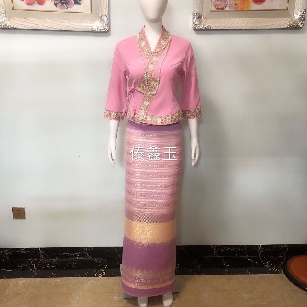 Batik Sarong Wrap - 2pcsThailand Rok Panjang-gyi Pakaian Etnik Dai