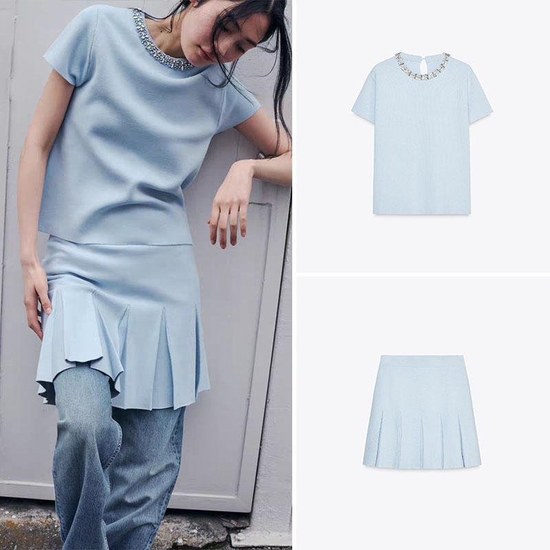 Ethnic Wear - Setelan Atasan dan Rok Wanita Musim