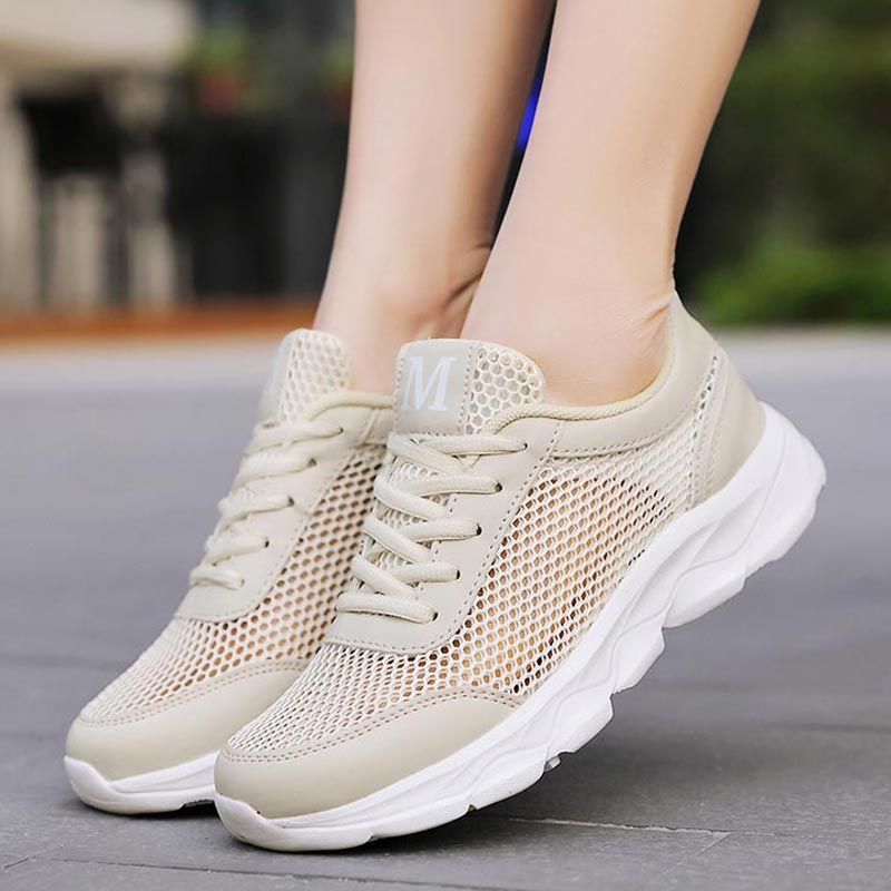 Ethnic Fashion Online Shopping - Musim Panas Bernapas Sepatu Wanita Mesh