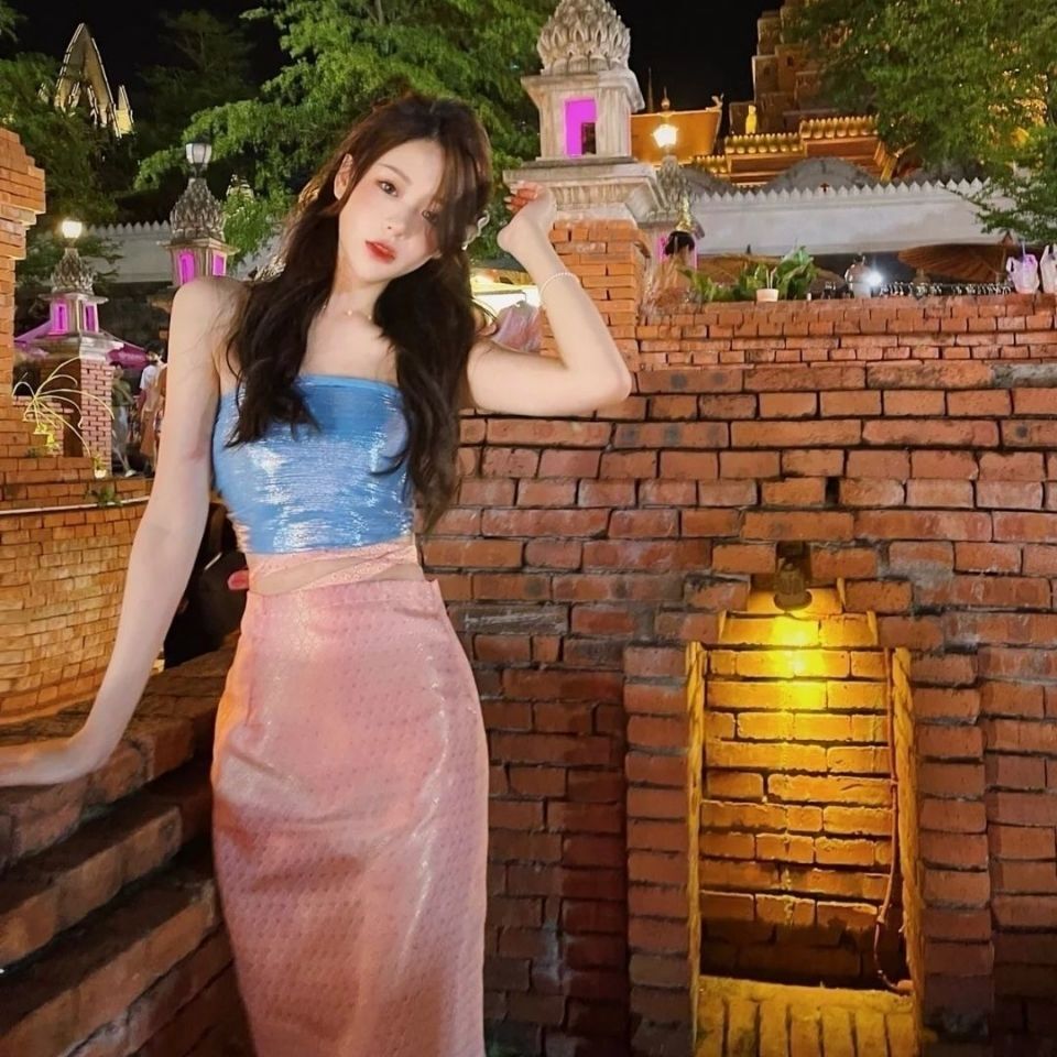 Batik Sarong Wrap - Pakaian Nasional Thailand Kostum Etnik Thailand
