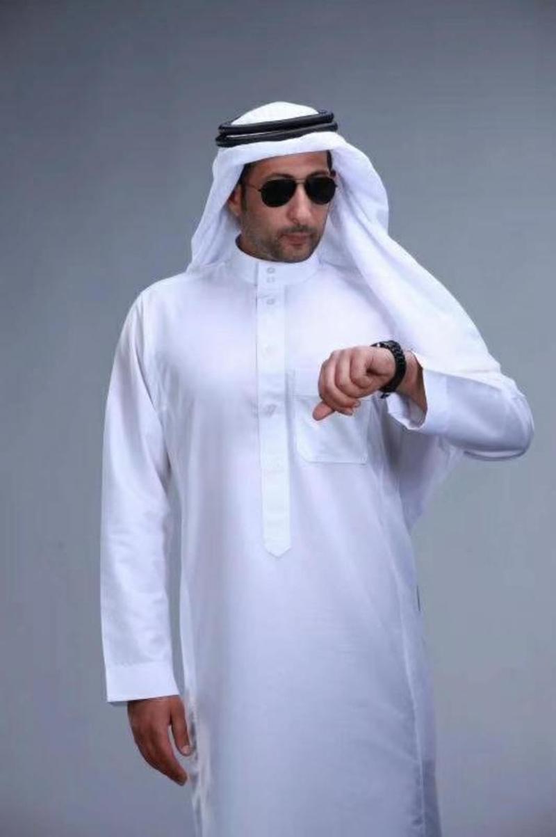 Kurta Men Cotton - Pakaian Islami Pria Panjang Lengan Panjang