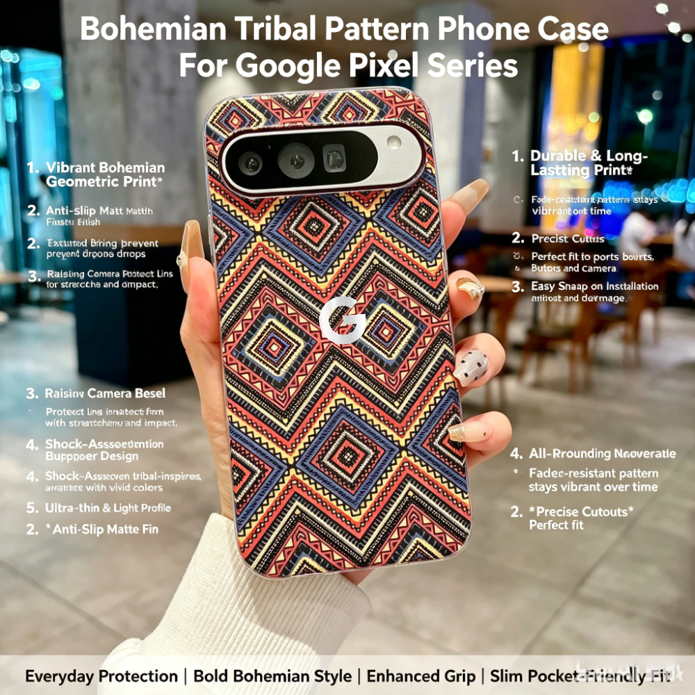 Ethnic Style - Casing Slim Fit Tekstur Serat Karbon
