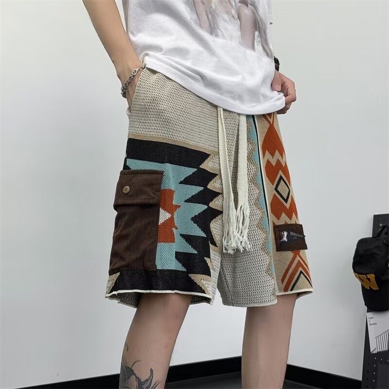 Ethnic Chic Fashion - Celana Pendek Pantai Vintage Etnik Boho