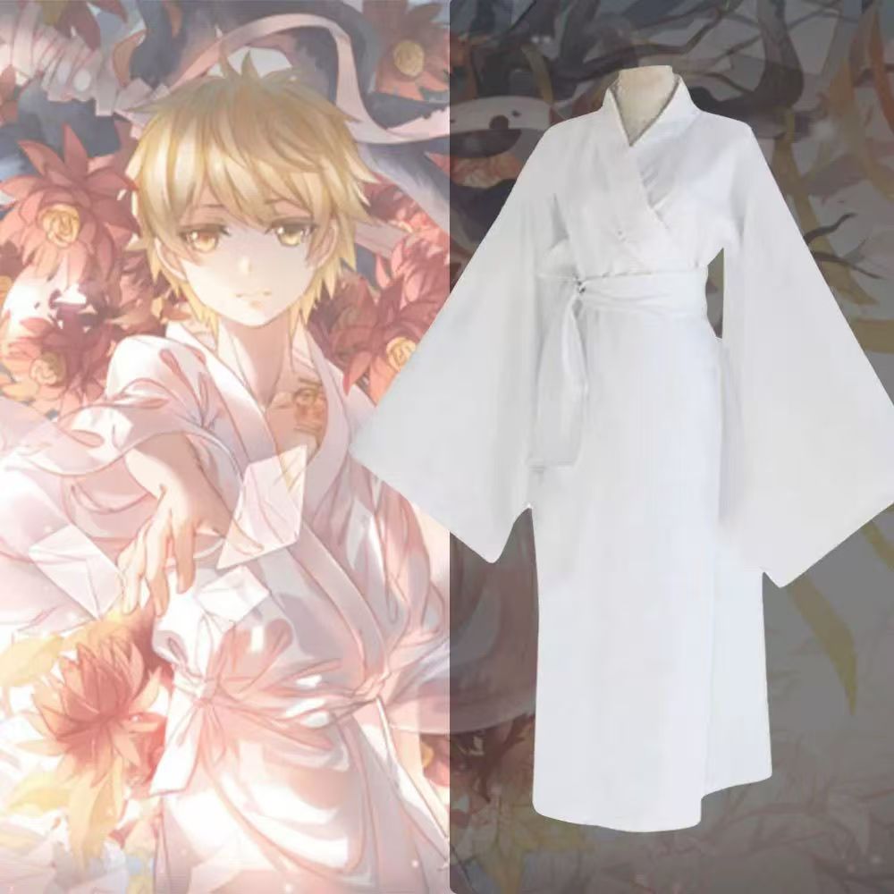 Ethnic Gown - 2025 Kimono Jepang tradisional putih dengan