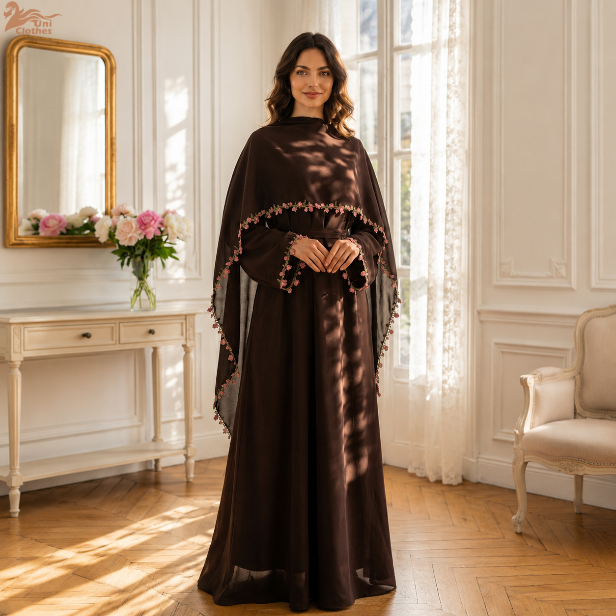 Jalabiya Women Arabic - Setelan Jalabiya Arab Dua Potong Nida