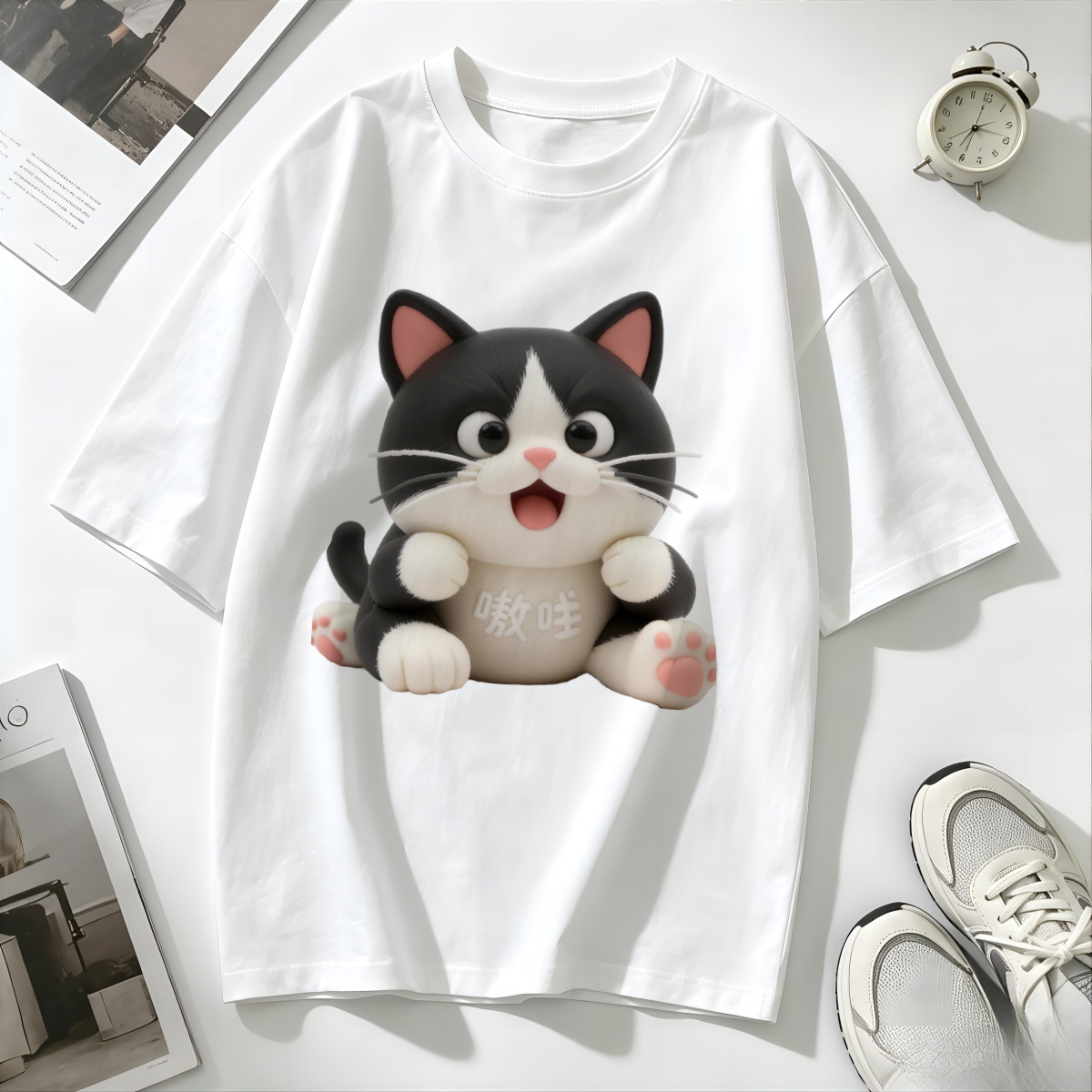 Ethnic Contemporary Fashion - T-Shirt Tunik Siluet Panjang Wanita Gaya