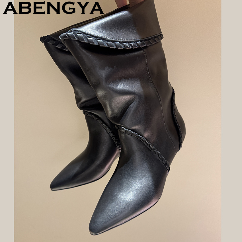 Sepatu Bot Wanita Kulit Suede  - Ethnic Fashion Week ulasan dan harga