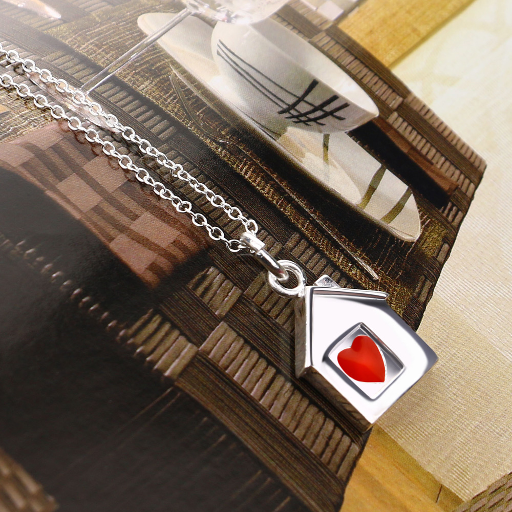 Kalung Liontin Rumah Perak 925 - Ethnic Fashion House ulasan dan harga