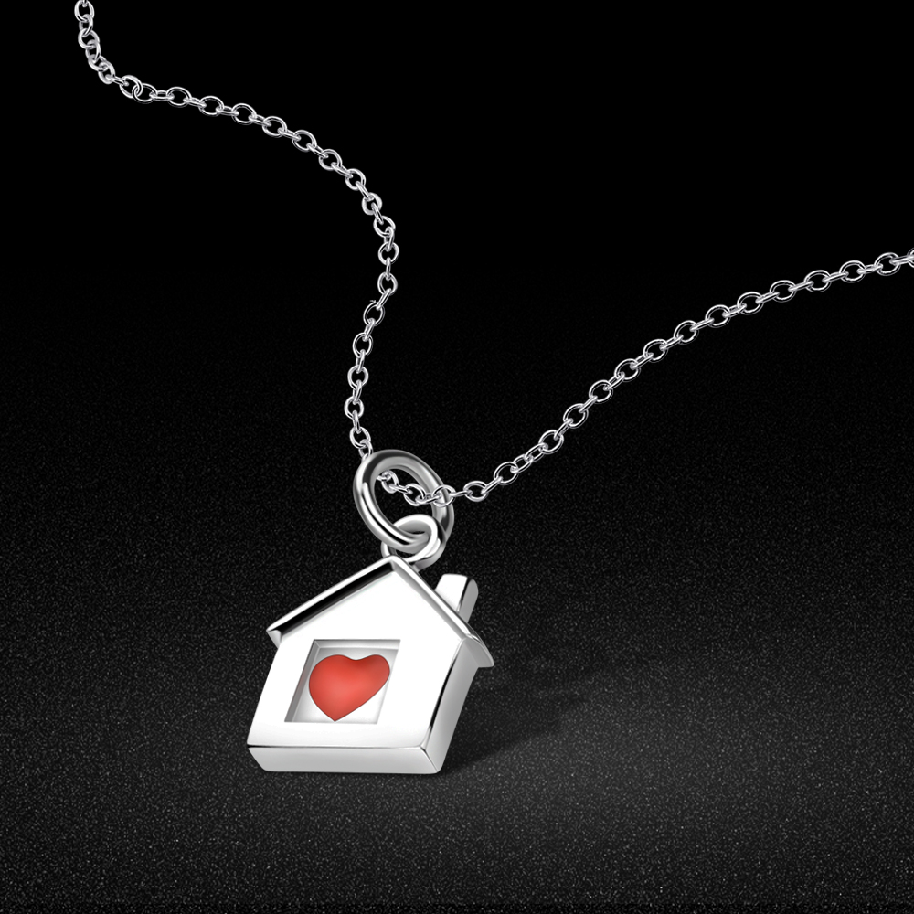 Kalung Liontin Rumah Perak 925 - Ethnic Fashion House ulasan dan harga