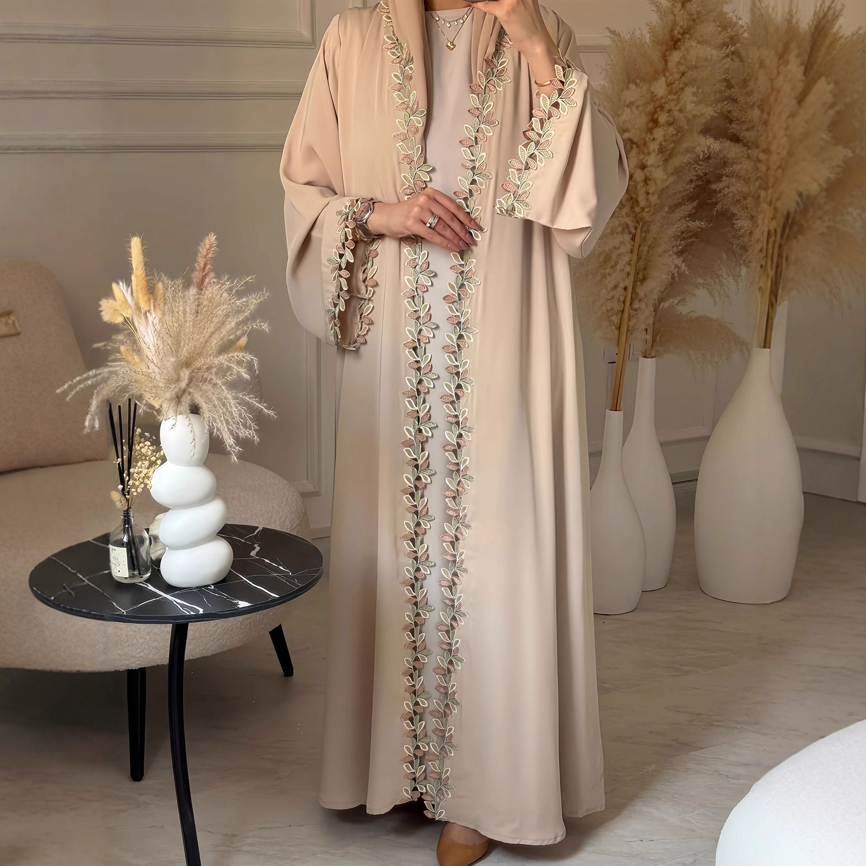 Gaun Lebaran Cardigan Abaya Wa - Jalabiya Women Arabic ulasan dan harga