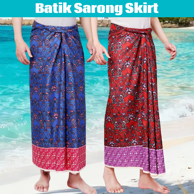 Kostum Tradisional Asia Tengga - Batik Sarong Wrap ulasan dan harga