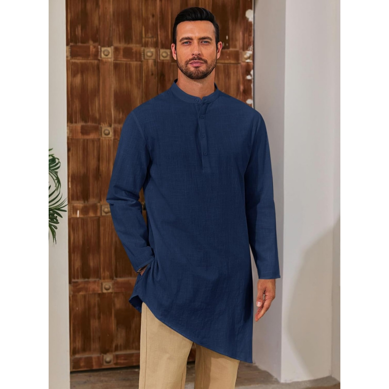 Baju Kaftan Pria Thobe Katun L - Kurta Men Cotton ulasan dan harga