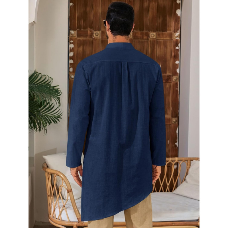 Baju Kaftan Pria Thobe Katun L - Kurta Men Cotton ulasan dan harga