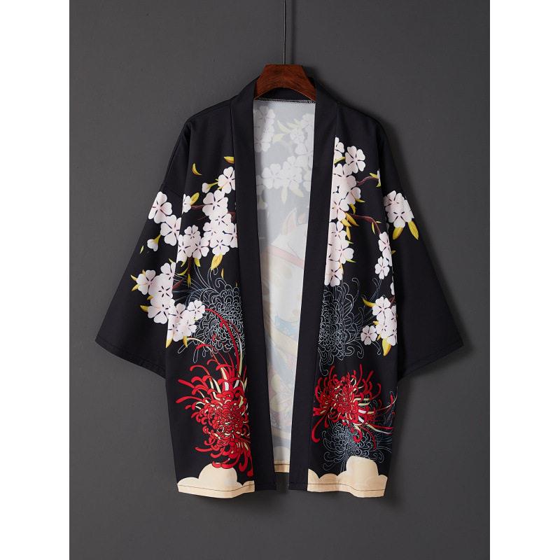 Ukiyoe Kimono Cardigan Kostum  - Ethnic Fashion World ulasan dan harga