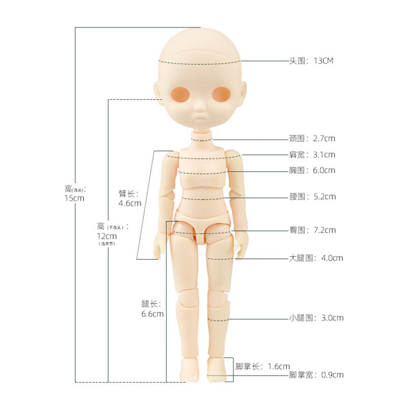 Aksesoris Boneka 15cm 40 Sendi - Ethnic Fashion House ulasan dan harga