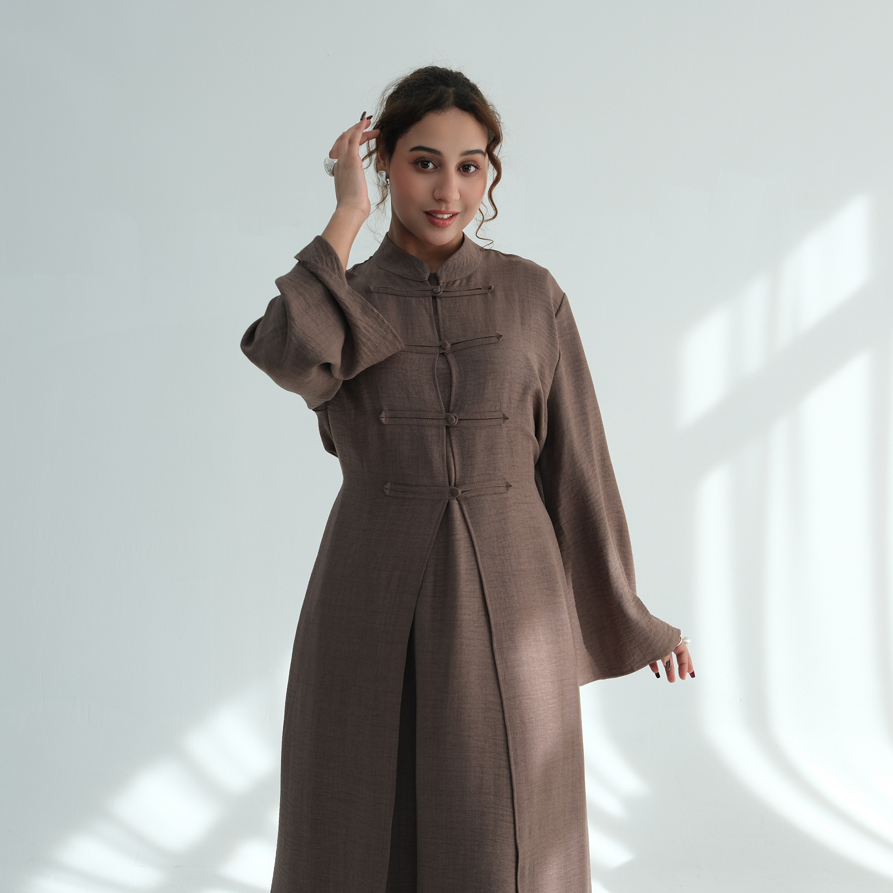 Gaun Abaya Lebaran Wanita Set  - Jalabiya Women Arabic ulasan dan harga