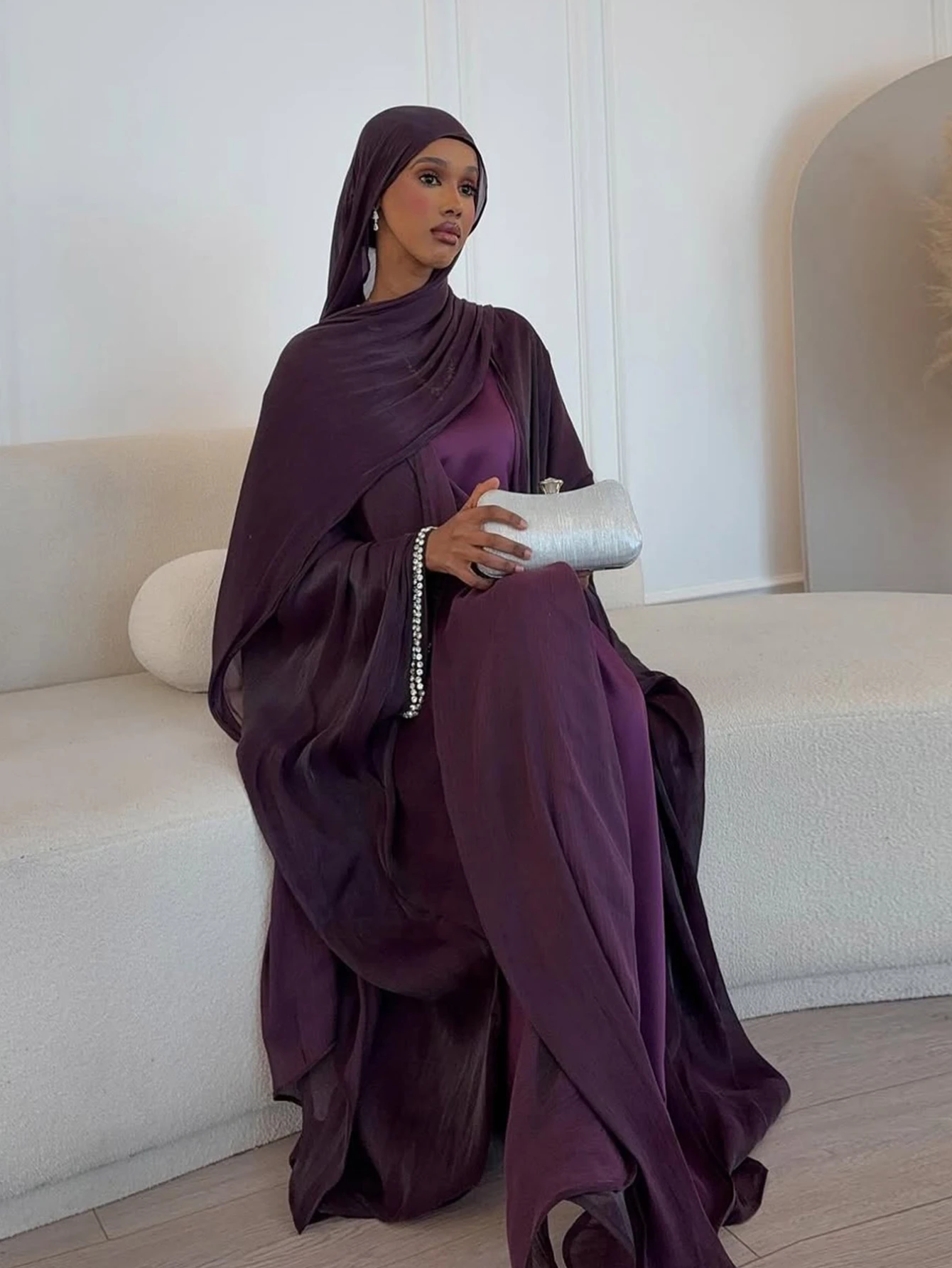 Gaun Abaya Muslim untuk Lebara - Jalabiya Women Arabic ulasan dan harga
