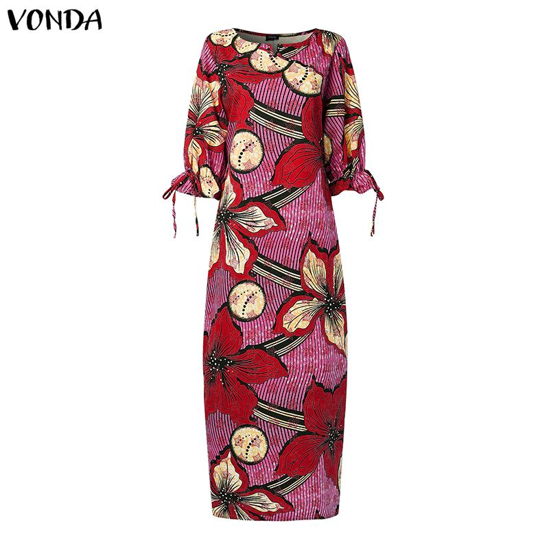 VONDA Gaun Maxi Motif Bohemian - Ethnic Gown ulasan dan harga