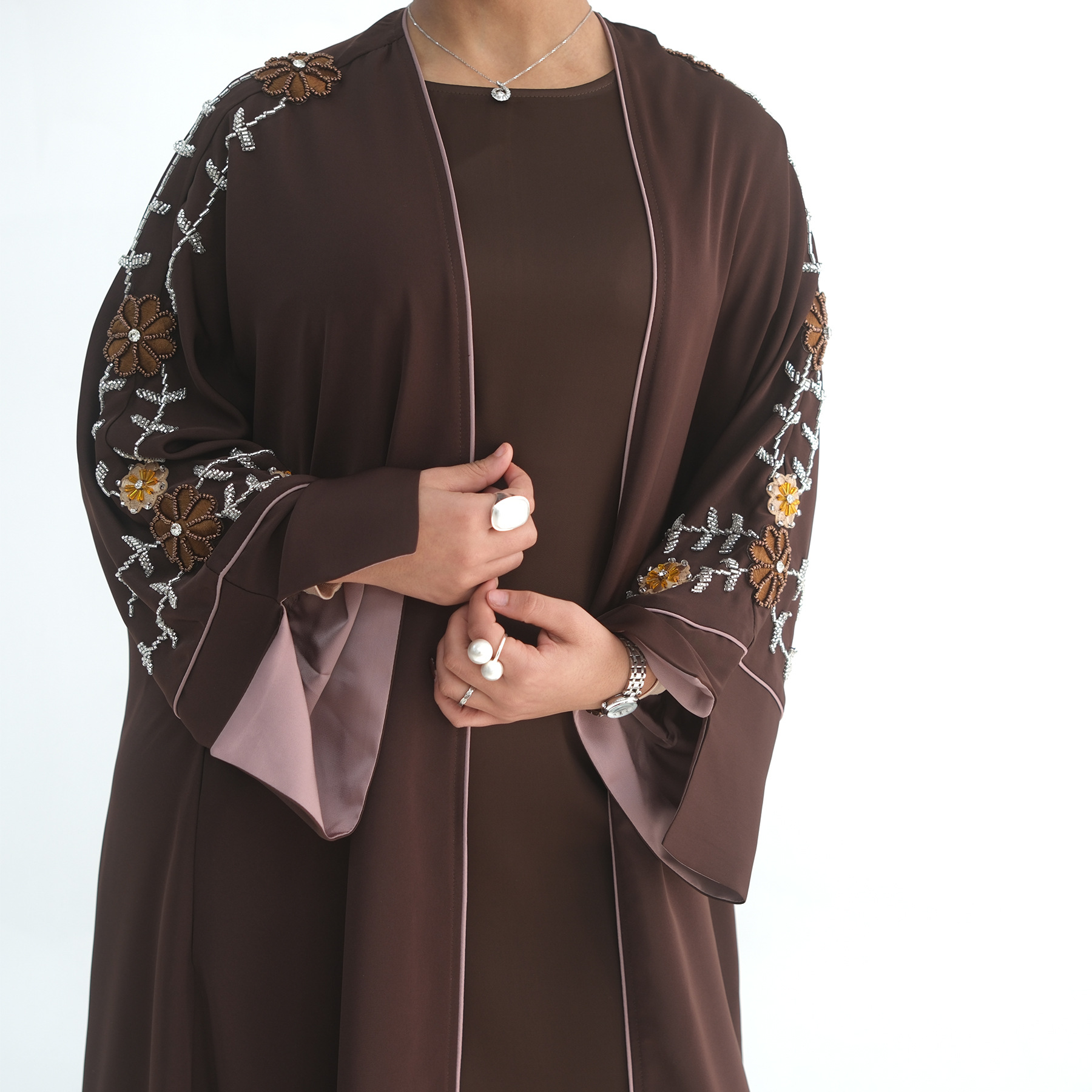 Abaya Wanita Bordir Manik-Mani - Jalabiya Women Arabic ulasan dan harga