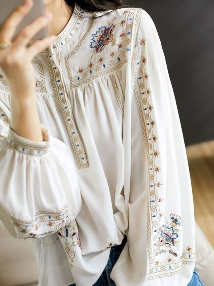 Blus Cetak Serbaguna Modis Wan - Ethnic Chic Fashion ulasan dan harga