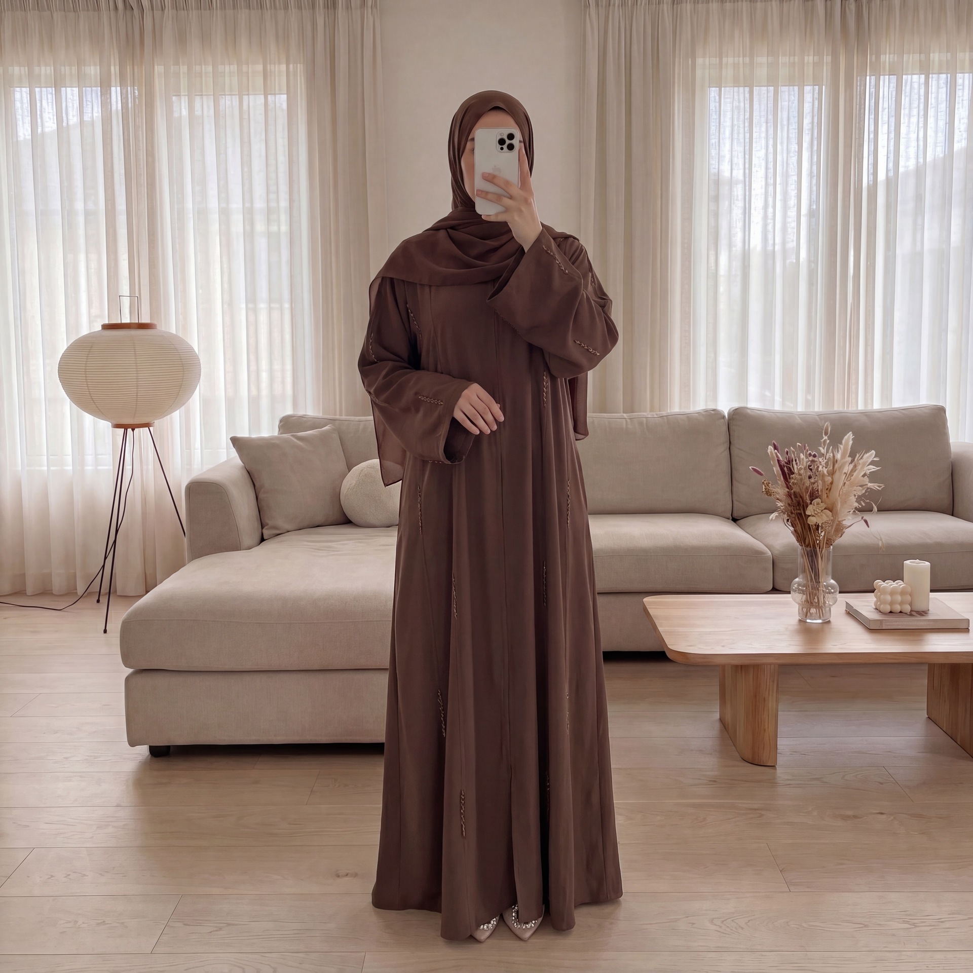 Gaun Abaya Wanita untuk Lebara - Jalabiya Women Arabic ulasan dan harga