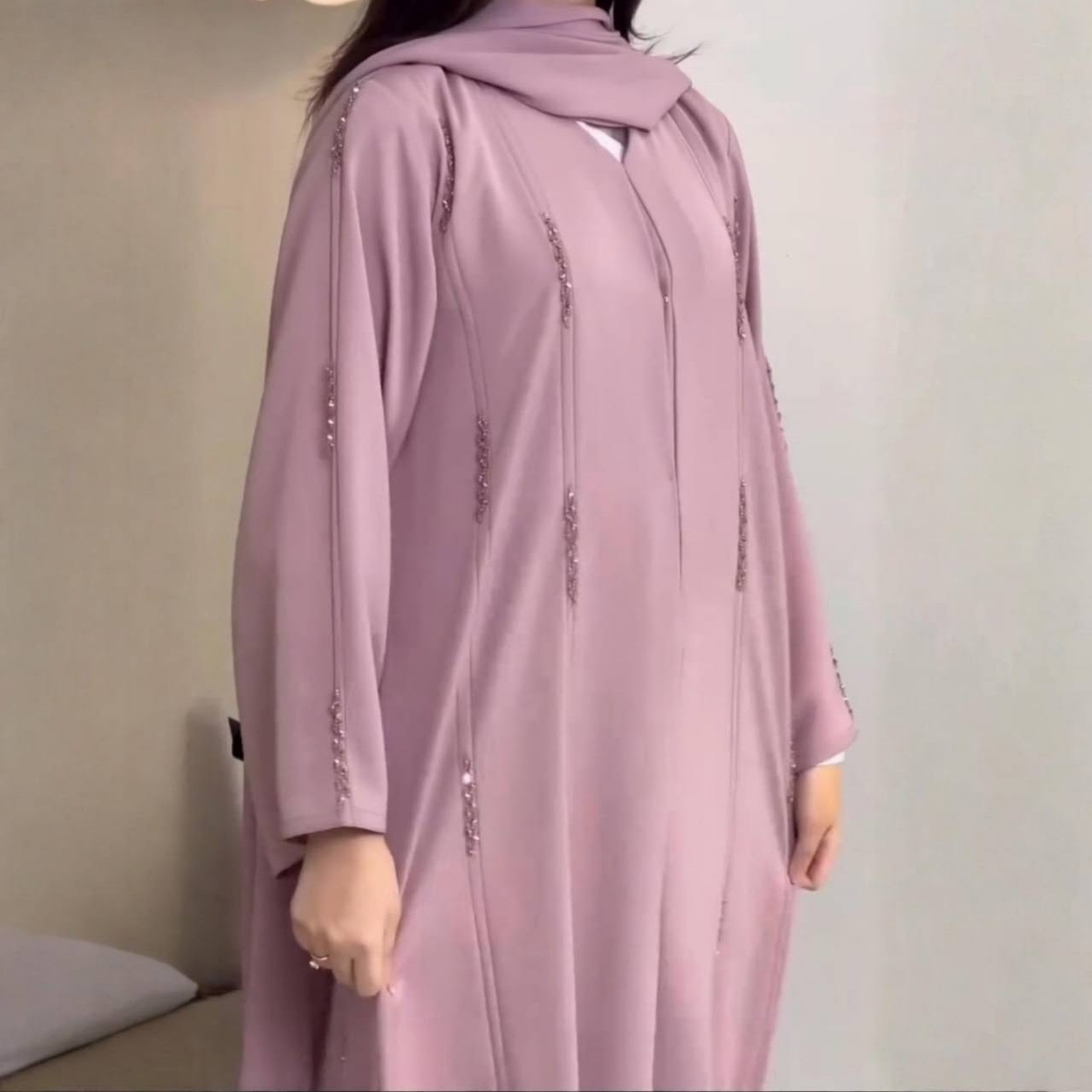 Gaun Abaya Wanita untuk Lebara - Jalabiya Women Arabic ulasan dan harga