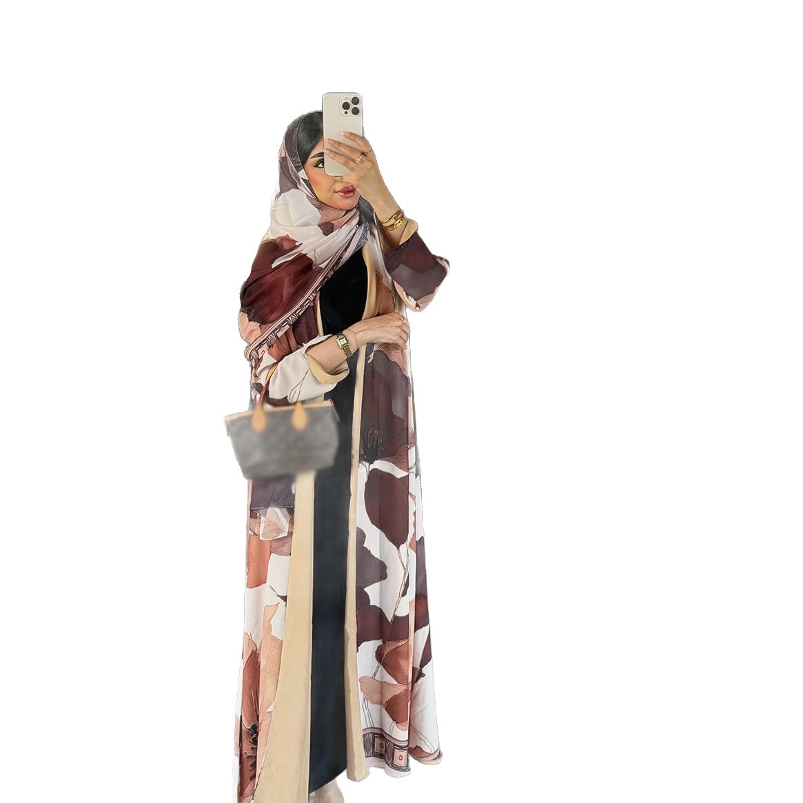 Gamis Abaya Wanita Motif Cetak - Jalabiya Women Arabic ulasan dan harga