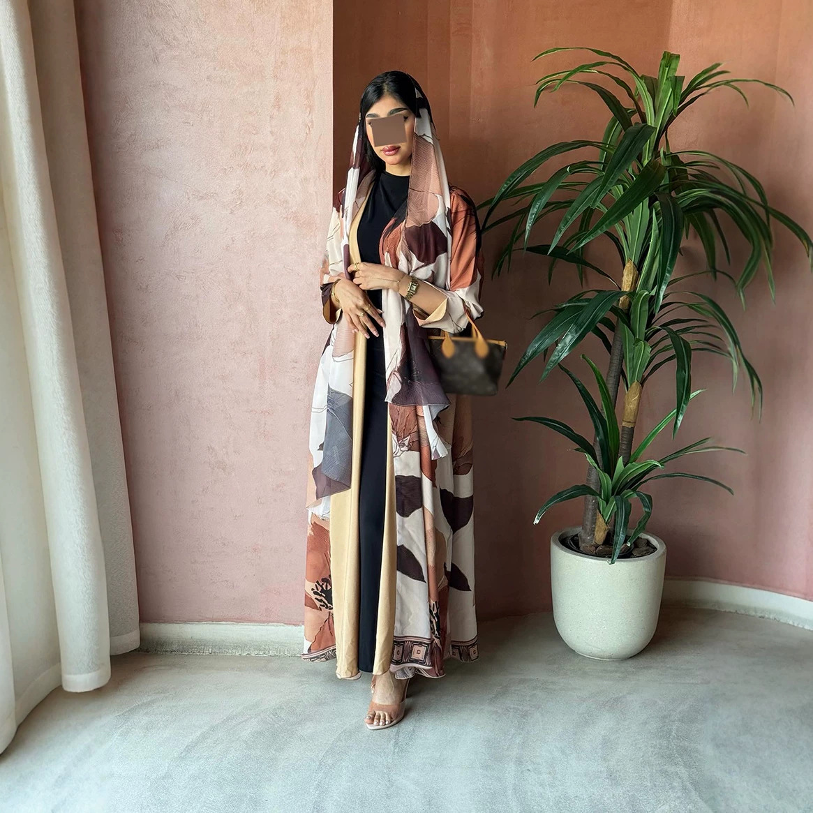 Gamis Abaya Wanita Motif Cetak - Jalabiya Women Arabic ulasan dan harga
