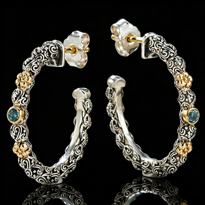 Anting-anting gantung motif du - Ethnic Chic Fashion ulasan dan harga