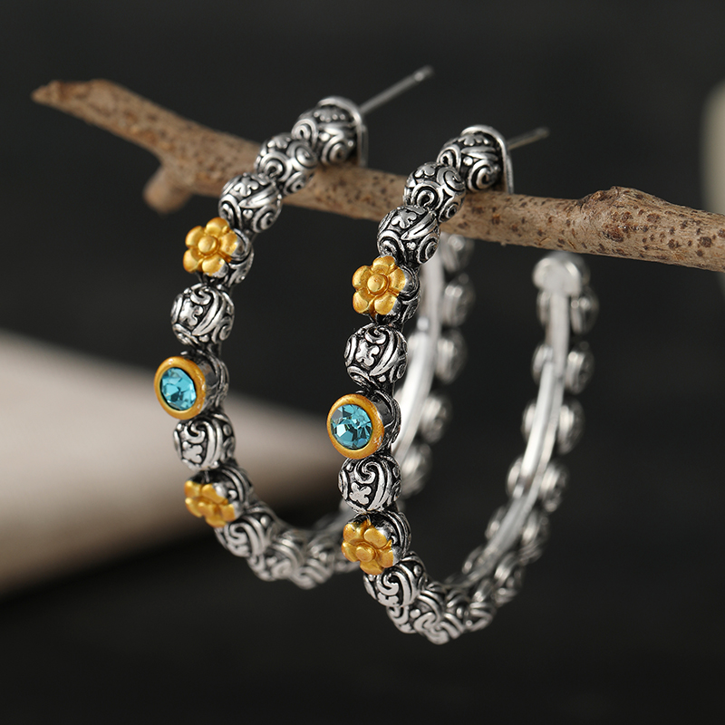 Anting-anting gantung motif du - Ethnic Chic Fashion ulasan dan harga