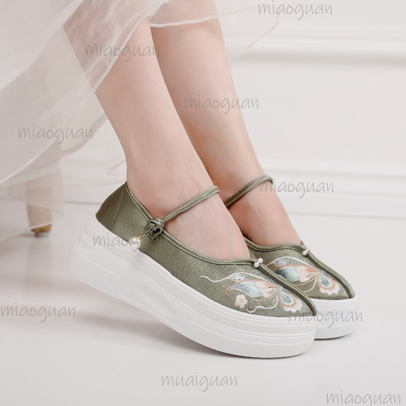 Sepatu Platform Bordir Gaya Ci - Ethnic Style ulasan dan harga