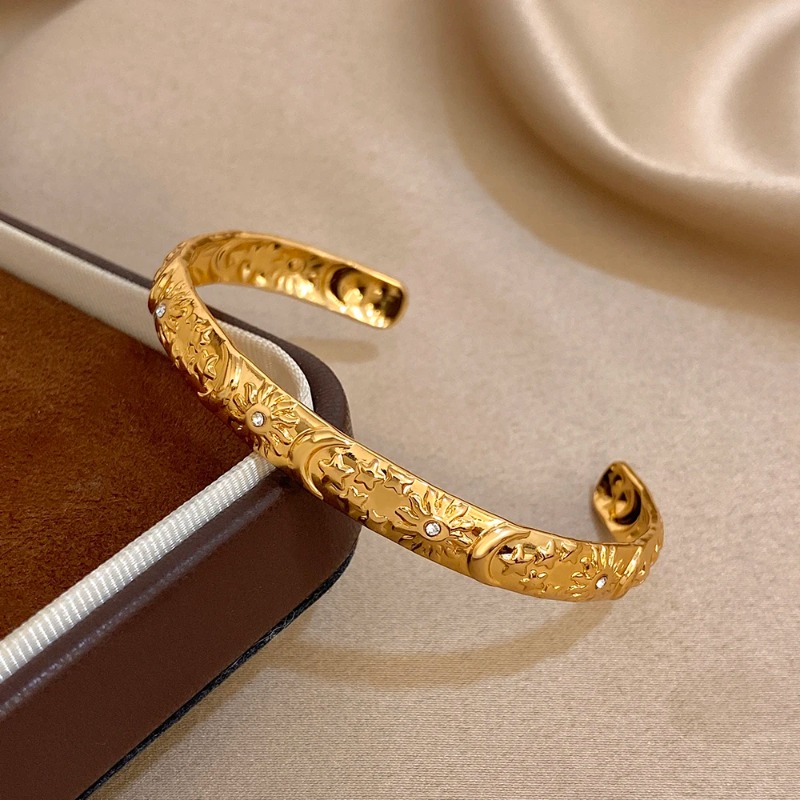 Gelang Manset Terbuka Motif Ma - Ethnic Chic Fashion ulasan dan harga