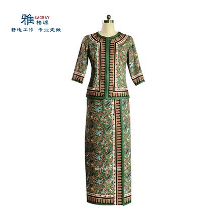 Gaun Pramugari Maskapai Penerb - Batik Sarong Wrap ulasan dan harga