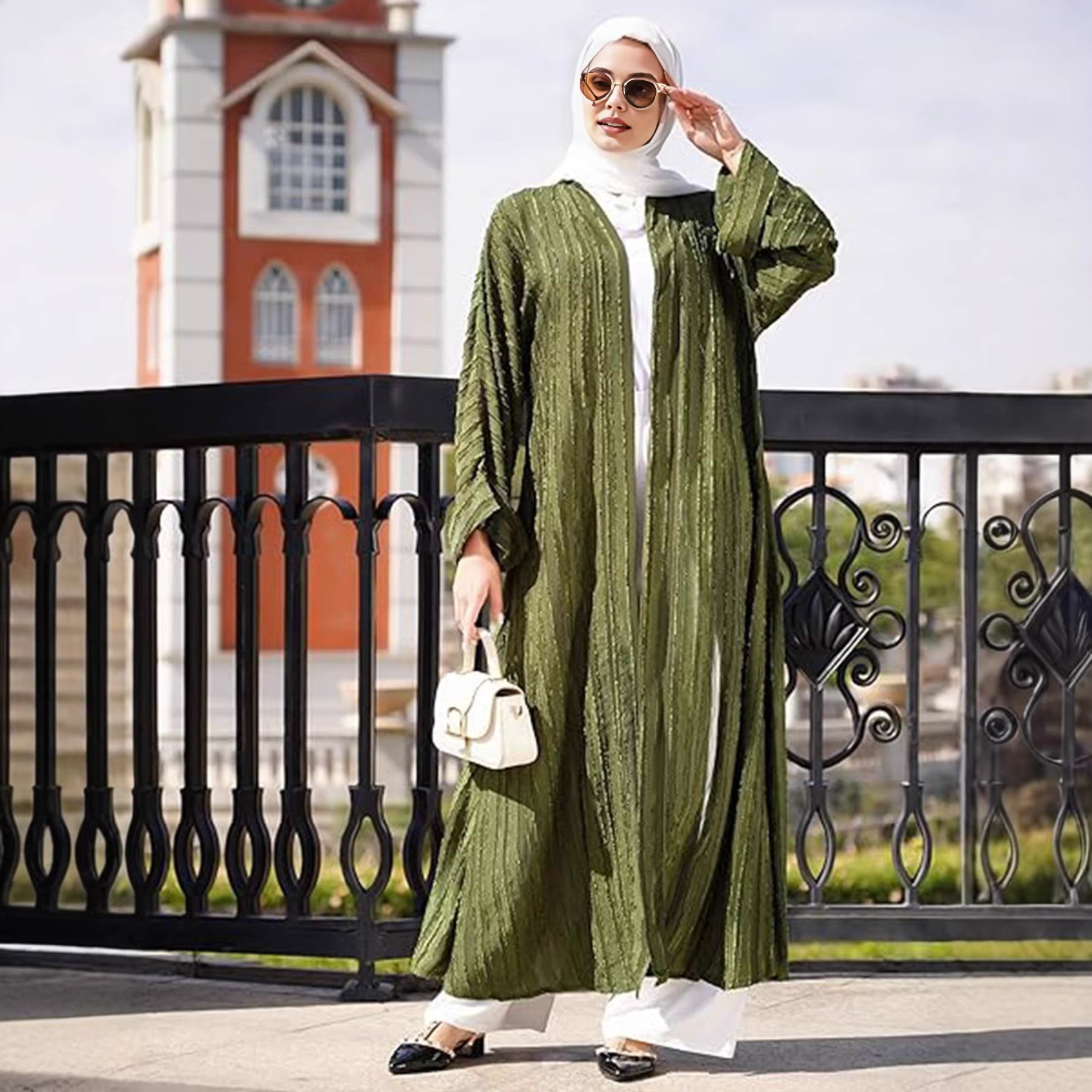 Abaya Kimono Cardigan Ramadan  - Jalabiya Women Arabic ulasan dan harga