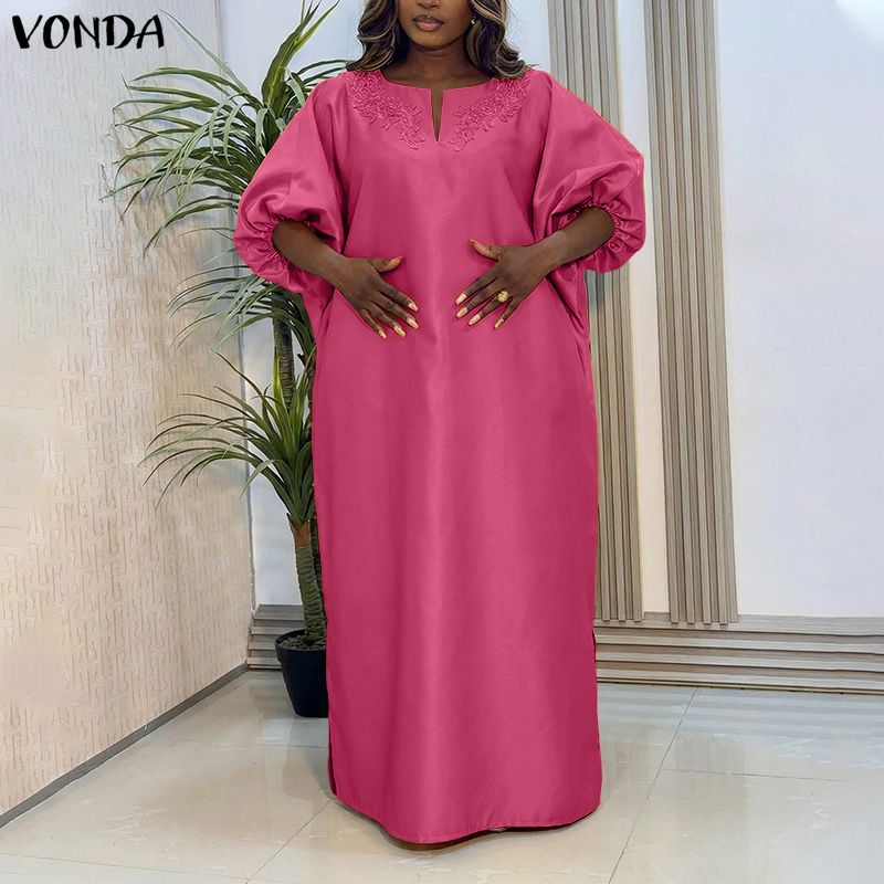 VONDA Gaun Satin Wanita Ukuran - Ethnic Gown ulasan dan harga