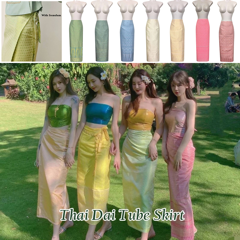 Gaun Thai, pakaian tradisional - Batik Sarong Wrap ulasan dan harga