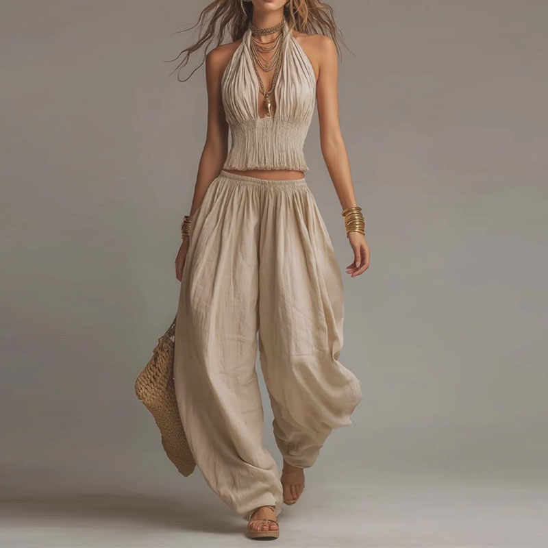 Set Dua Potong Gaya Boho Chic  - Ethnic Fashion Collection ulasan dan harga