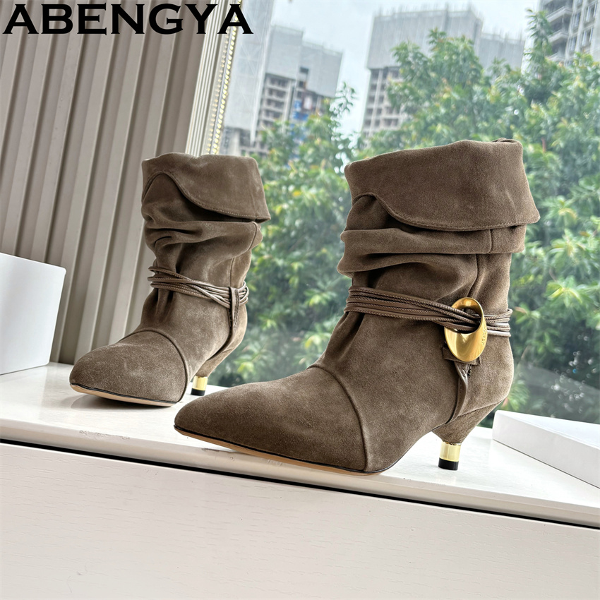 Sepatu Bot Pergelangan Kaki Ha - Ethnic Fashion Week ulasan dan harga