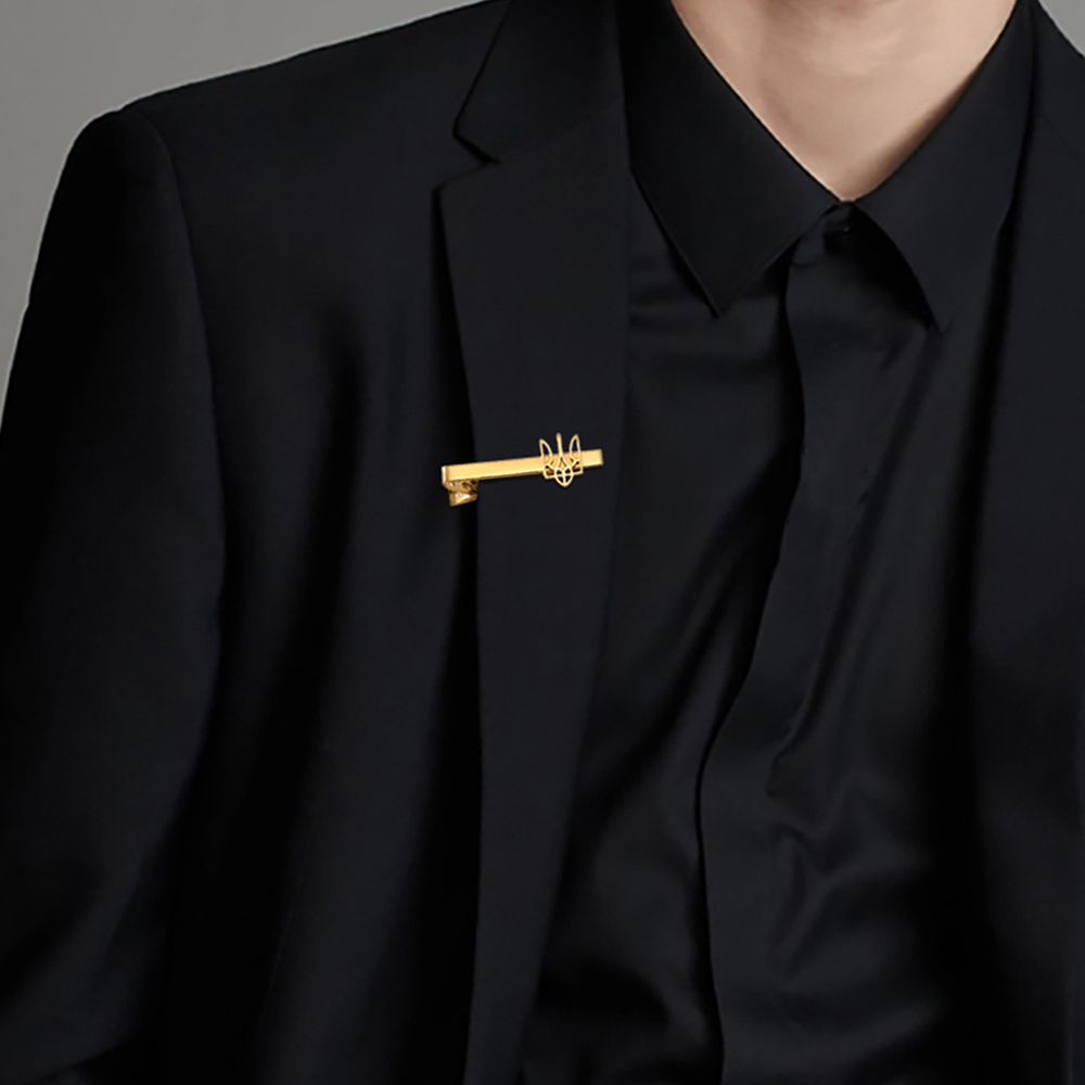 Klip Dasi Pria Lambang Ukraina - Ethnic Fashion Logo ulasan dan harga