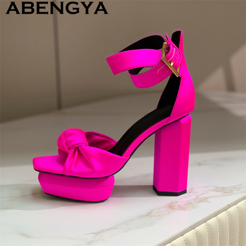 Sandal Platform Hak Tinggi Teb - Ethnic Fashion Week ulasan dan harga