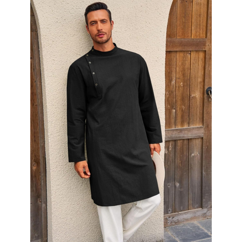 Baju Kaftan Thobe Pria Lengan  - Kurta Men Cotton ulasan dan harga
