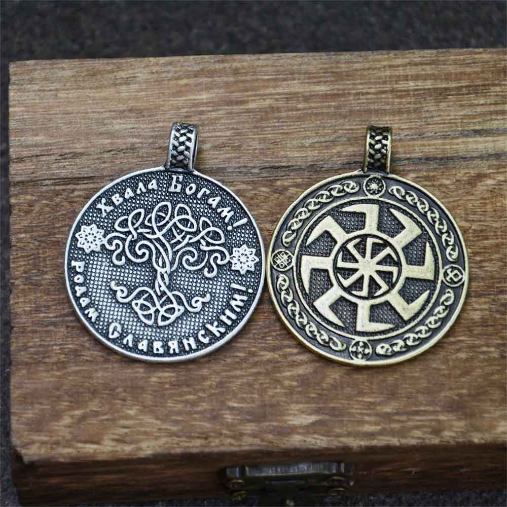 Liontin Kolovrat Retro Slavic  - Ethnic Fashion World ulasan dan harga