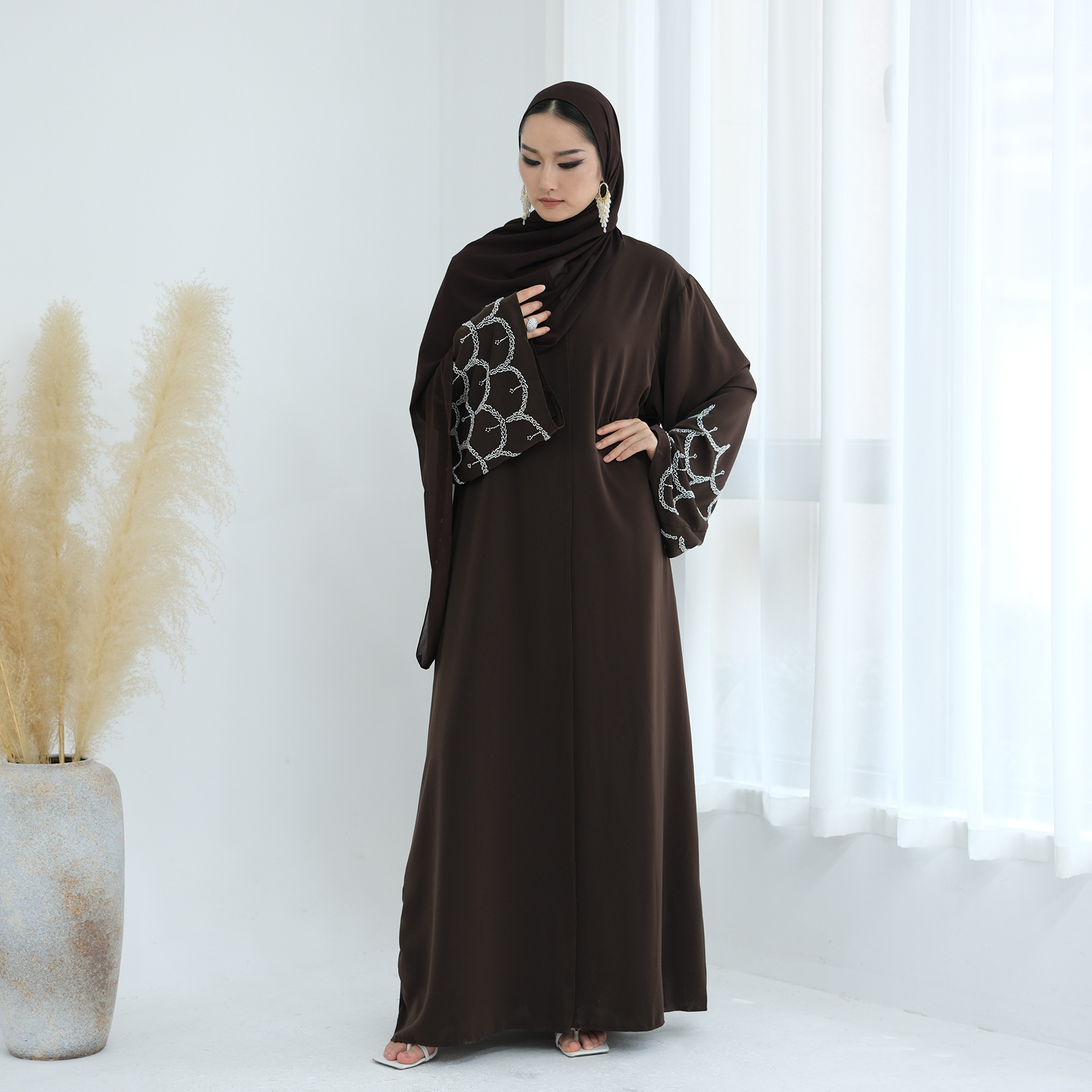 Bordir Gaun Wanita Abaya kardi - Jalabiya Women Arabic ulasan dan harga